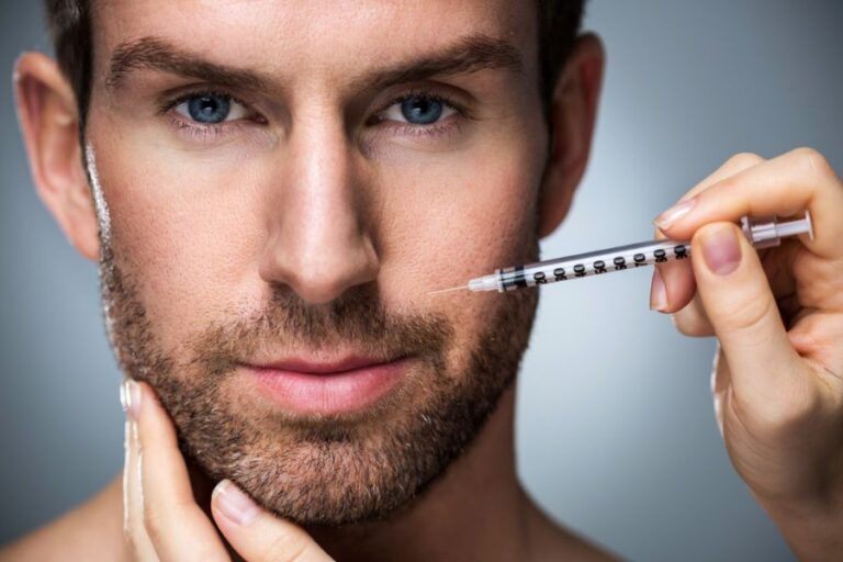 A man having a Botox treatment